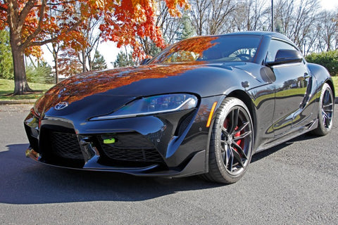 PERRIN 2020 Toyota Supra Tow Hook Kit (Front) - Neon Yellow - PTP-BDY-230NY