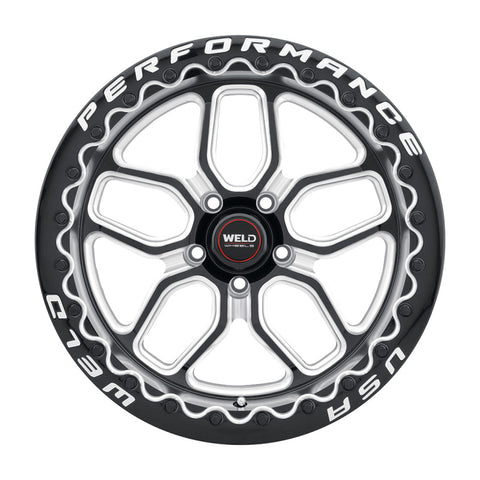 Weld S907 20X10.5 Laguna Beadlock 5X127 ET38 BS7.25 Gloss Black MIL Dia 71.5 - S90700575P38