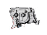 ANZO 2005-2011 Toyota Tacoma Projector Headlights w/ Halo Black - 121282