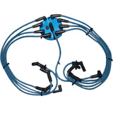 Granatelli 87-93 Ford Mustang 5.0L Perf Tune Up Kit - Blue (Incl Wires/Bras Cap/Rotor) - 28-1485SB