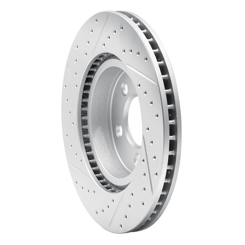 R1 07-12 Mazda Cx-7 Front Right Drilled & Slotted Geo-Carbon Rotor - 830-80066R