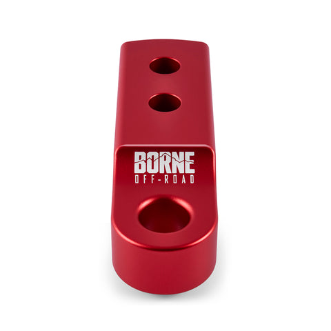 Borne Off-Road CNC Hitch Receiver Shackle 2in Red - BNHR-2-RD