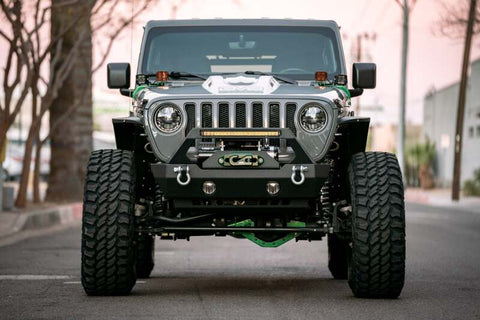 DV8 Offroad 18+ Jeep JL Heat Dispersion Hood - Primer Black - HDMBJL-01