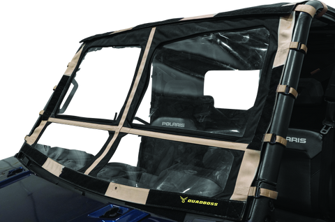 QuadBoss 15-19 Polaris Ranger 1000 Diesel Soft Windshield - 375790