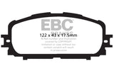 EBC 12+ Toyota Yaris 1.5 Ultimax2 Front Brake Pads - UD1628