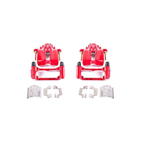 Power Stop 04-05 Cadillac XLR Rear Red Calipers w/Brackets - Pair - S4698