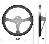 Sparco Steering Wheel L777 Leather Black - 015L800PL