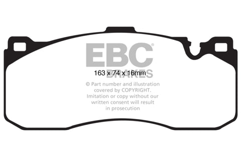 EBC 08-10 BMW 135 3.0 Twin Turbo Yellowstuff Front Brake Pads - DP41995R
