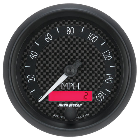 Autometer GT Series 3-3/8in In Dash 0-160 MPH Electronic Programmable Speedometer - 8088