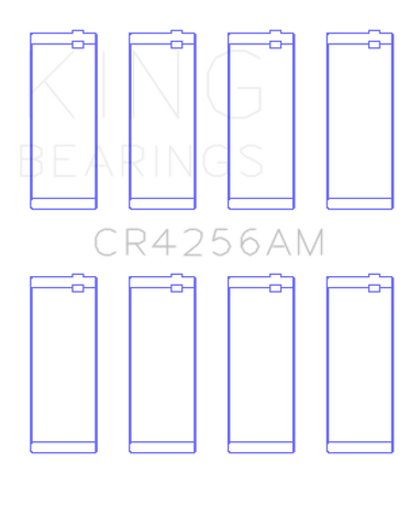 King Chrysler 148/148 Turbo DOHC 16V / Jeep 148 DOHC 16V (Size +0.25) Rod Bearing Set - CR4256AM0.25