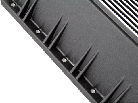 afe Transmission Pan (Black); Ford Diesel Trucks 03-10 V8-6.0/6.4L (td) - 46-70122-1