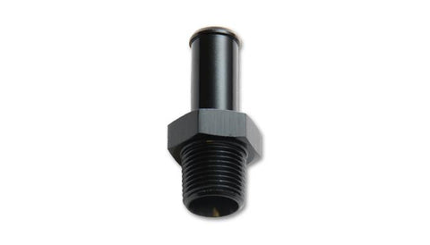 Vibrant 3/8in NPT to 1/2in Barb Straight Fitting - Aluminum - 11202
