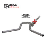 Diamond Eye KIT 4in CB MFLR RPLCMENT PIPE DUAL SS: 2006-2007.5 CHEVY/GMC 6.6L 2500/3500 - K4124S-RP