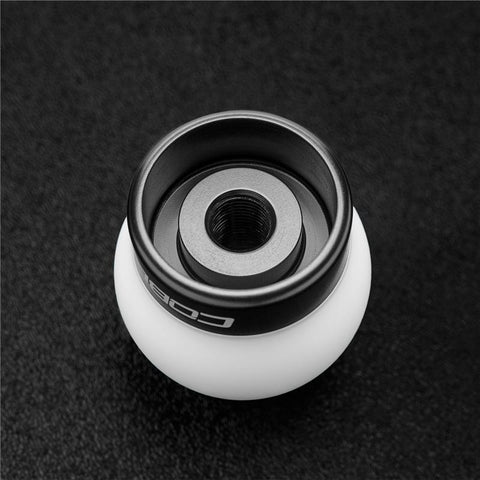 Cobb Ford Mustang Shift Knob White with Black Base - 2M1350-W-BK