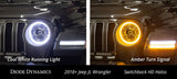 Diode Dynamics Halo Lights LED 185mm Switchback (Pair) - DD2241