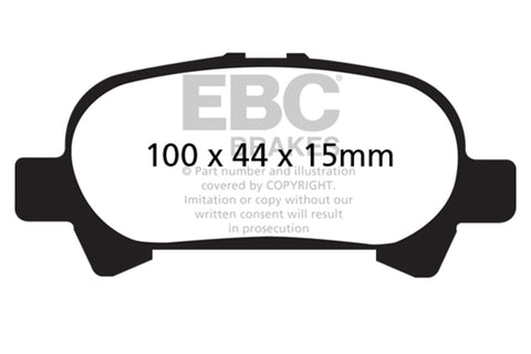 EBC 00-04 Toyota Avalon 3.0 Redstuff Rear Brake Pads - DP31715C