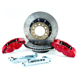 Alcon 2007+ Jeep JK w/ 5x5.5in Hub 355x22mm Rotor 4-Piston Calipers Rear Brake Upgrade Kit - Red - BKR5059D16