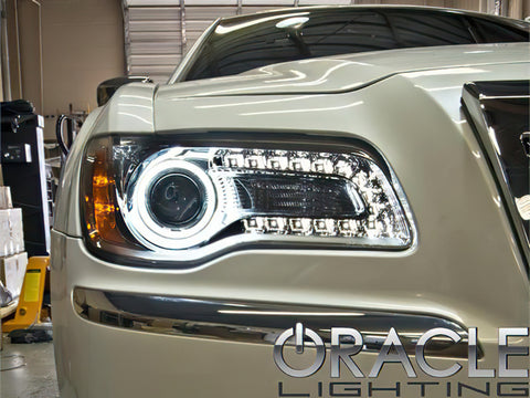 Oracle 11-19 Chrysler 300C DRL Upgrade w/ Halo Kit - ColorSHIFT w/ Simple Controller - 2642-504