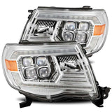 AlphaRex 05-11 Toyota Tacoma NOVA LED Projector Headlights Plank Style Chrome w/Activation Light/DRL - 880743