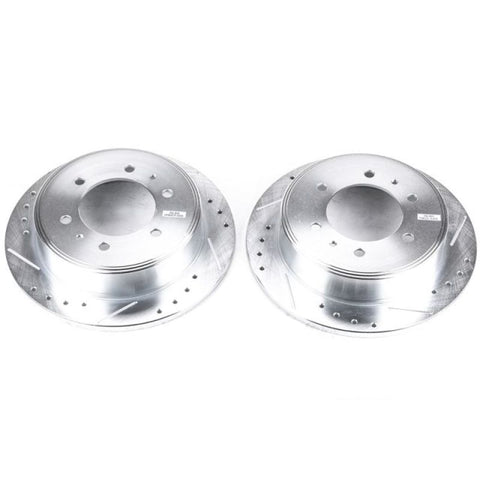 Power Stop 06-10 Hummer H3 Rear Evolution Drilled & Slotted Rotors - Pair - AR8770XPR
