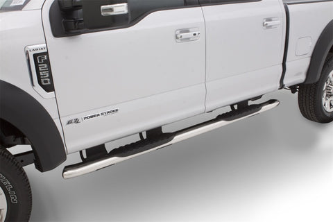 Lund 2019 Ford Ranger 5in. Oval Curved SS Nerf Bars - Polished - 23789010