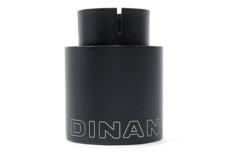 Dinan Double-Walled 4in Clamp-On Exhaust Tip - Black - 4in Outlet / 3in Inlet - D663-0638-BOX