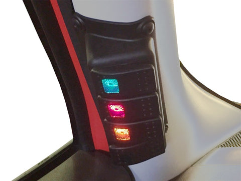 Daystar 2015-2018 Jeep Renegade 2WD/4WD - A-Pillar Rocker Switch Pod (Switches Included) - KJ81001BK