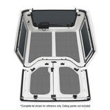 DEI 11-18 Jeep Wrangler JK 2-Door Boom Mat Rear Side Window Trim - 2 Piece - Gray - 50153