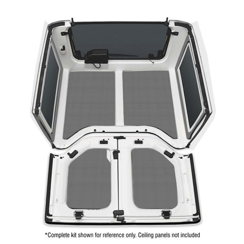 DEI 11-18 Jeep Wrangler JK 2-Door Boom Mat Rear Side Window Trim - 2 Piece - Gray - 50153