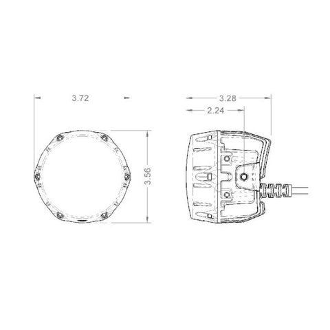 ARB Nacho 4in Offroad / SAE Combo Amber LED Light - PM471