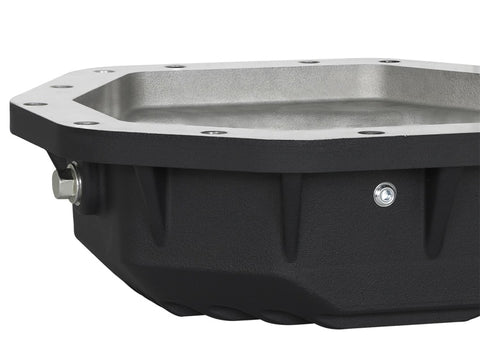 aFe Power Pro Series Rear Differential Cover Black w/Machined Fins 17-19 Ford Diesel Trucks V8-6.7L - 46-70352-WL