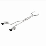 MagnaFlow 20-21 Ford Explorer 3.0L V6 Dual Exit Quad Black Chrome Tip Street Series Cat-Back Exhaust - 19515