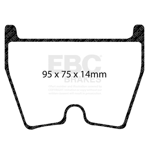 EBC Racing 07-11 Audi R8 RP-1 Race Front Brake Pads - DP81513RP1