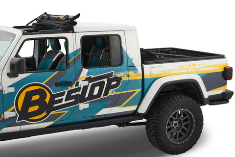 Bestop 20-26 Jeep Gladiator For 5 Ft. Bed Supertop For Truck 2 (Black Diamond) - 77326-35