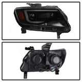 xTune Chevy Colorado 15-17 Halogen Only Projector Headlights - Black Smoked PRO-JH-CCO04-LBDRL-BSM - 9039300