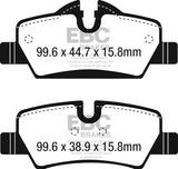 EBC 14+ Mini Hardtop 1.5 Turbo Cooper Redstuff Rear Brake Pads - DP32228C