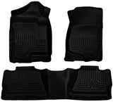 Husky Liners 07-12 Chevy Silverado/GMC Sierra Crew Cab WeatherBeater Combo Black Floor Liners - 98201