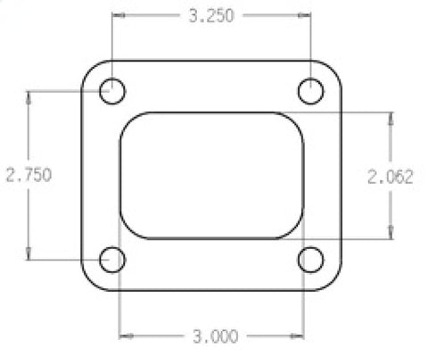 Cometic Turbo FLG T4 Garrett Exh Inlet .010in Exhaust Gasket - C4516