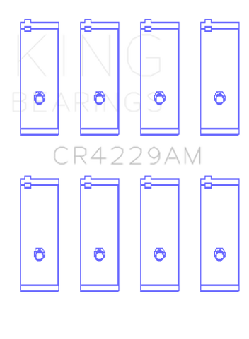 King Engine Bearings Toyota 1E/2E (1.3L) (Size STD) Performance Rod Bearing Set - CR4229AM