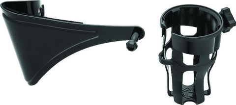 Kuryakyn Reflex Drink Holder Right Side HD Touring Passenger Mount 14 and Up Gloss Black - 6487