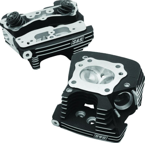 S&S Cycle 99-05 BT Super Stock 79cc Cylinder Head Kit - Wrinkle Black - 90-1293