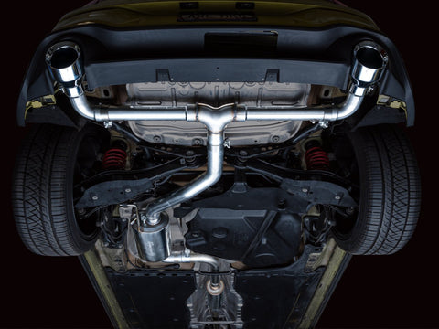 AWE 2022 VW GTI MK8 Touring Edition Exhaust - Chrome Silver Tips - 3015-32658