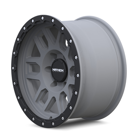 Mayhem 8304 Delta 17x9 / 6x139.7 BP / -12mm Offset / 106mm Hub Matte Gunmetal- Matte Black Lip Wheel - 8304-7983MGT12