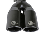 MACH Force-Xp 409 Stainless Steel Clamp-on Exhaust Tip 2.5in Inlet 3.5in Outlet - Black - 49T25374-B12