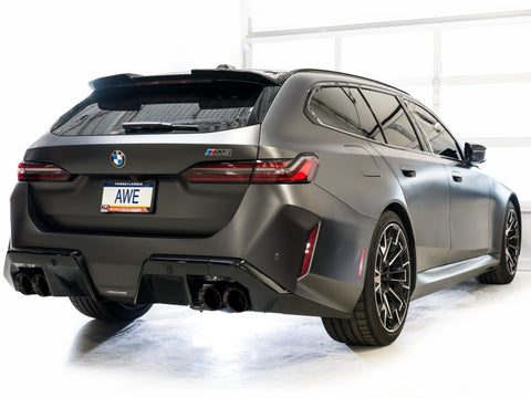 AWE Tuning BMW G90/G99 M5 Touring Edition Cat-Back Exhaust - Diamond Black Tips - 3015-43790