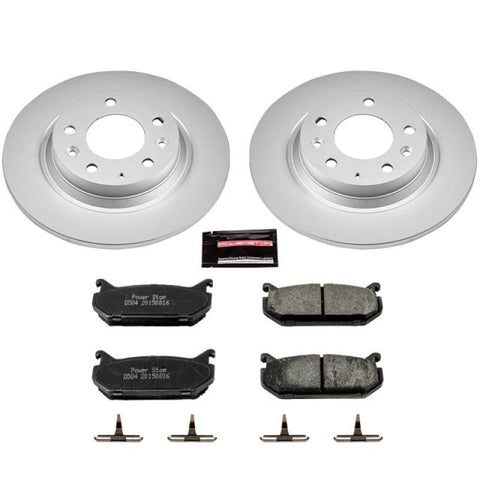 Power Stop 98-02 Mazda 626 Rear Z17 Evolution Geomet Coated Brake Kit - CRK2453