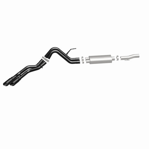 MagnaFlow SYS Cat-Back 10-14 Ford Raptor 6.2L V8 2.5/3in Black Dual Same Side Exit Rear 3.5 Tips - 15366