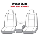 Covercraft 22-24 Dodge Ram 2500 Carhartt SeatSaver Custom Front Row Seat Covers - Brown - SSC2588CABN