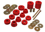 Energy Suspension 67-72 GM 3/4 Ton C-20/C2500 / 1 Ton C-30/C3500 2WD Red Body(cab) Mount Set - 3.4107R
