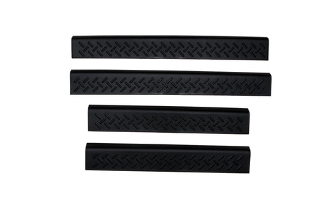 AVS 04-08 Ford F-150 Supercrew Stepshields Door Sills 4pc - Black - 91114